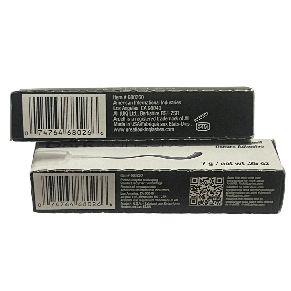 Ardell LashGrip Eyelash Adhesive Dark For Strip Lashes 2 Pack 0.25 oz New Simple